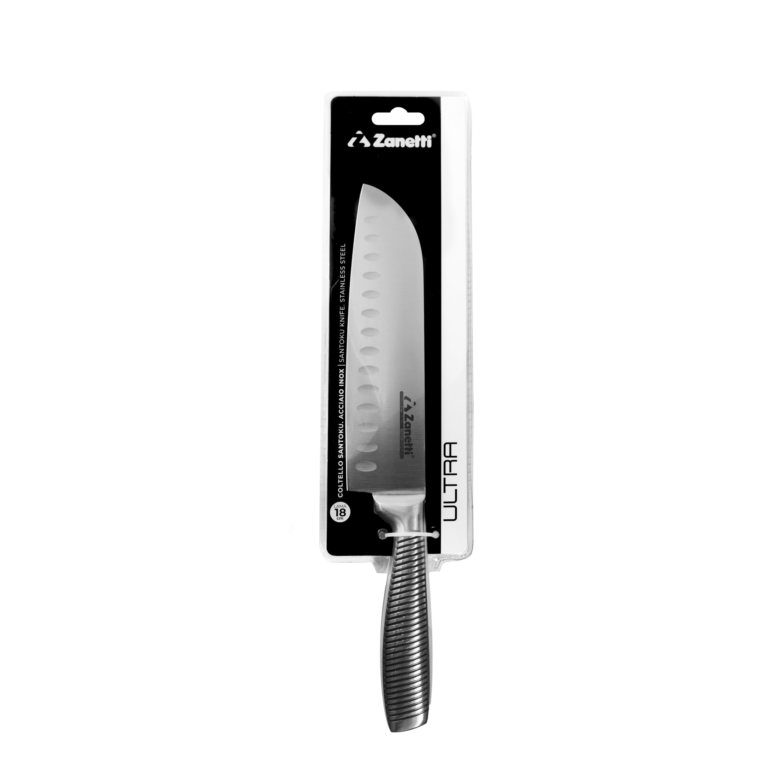 zanetti-ultra-coltello-santoku-18-cm-acciaio-inox-manico-acciaio image 2