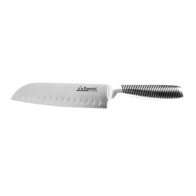 zanetti-ultra-coltello-santoku-18-cm-acciaio-inox-manico-acciaio image 1