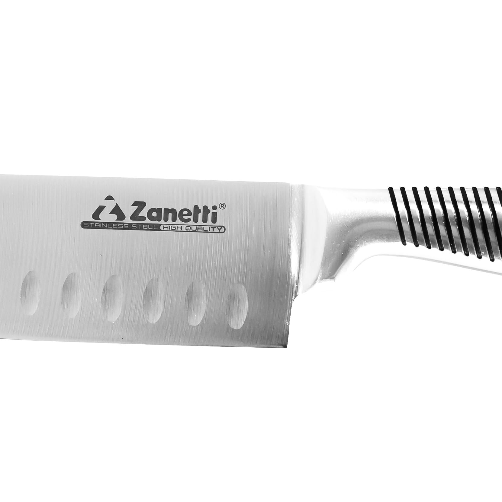zanetti-ultra-coltello-santoku-18-cm-acciaio-inox-manico-acciaio image 3