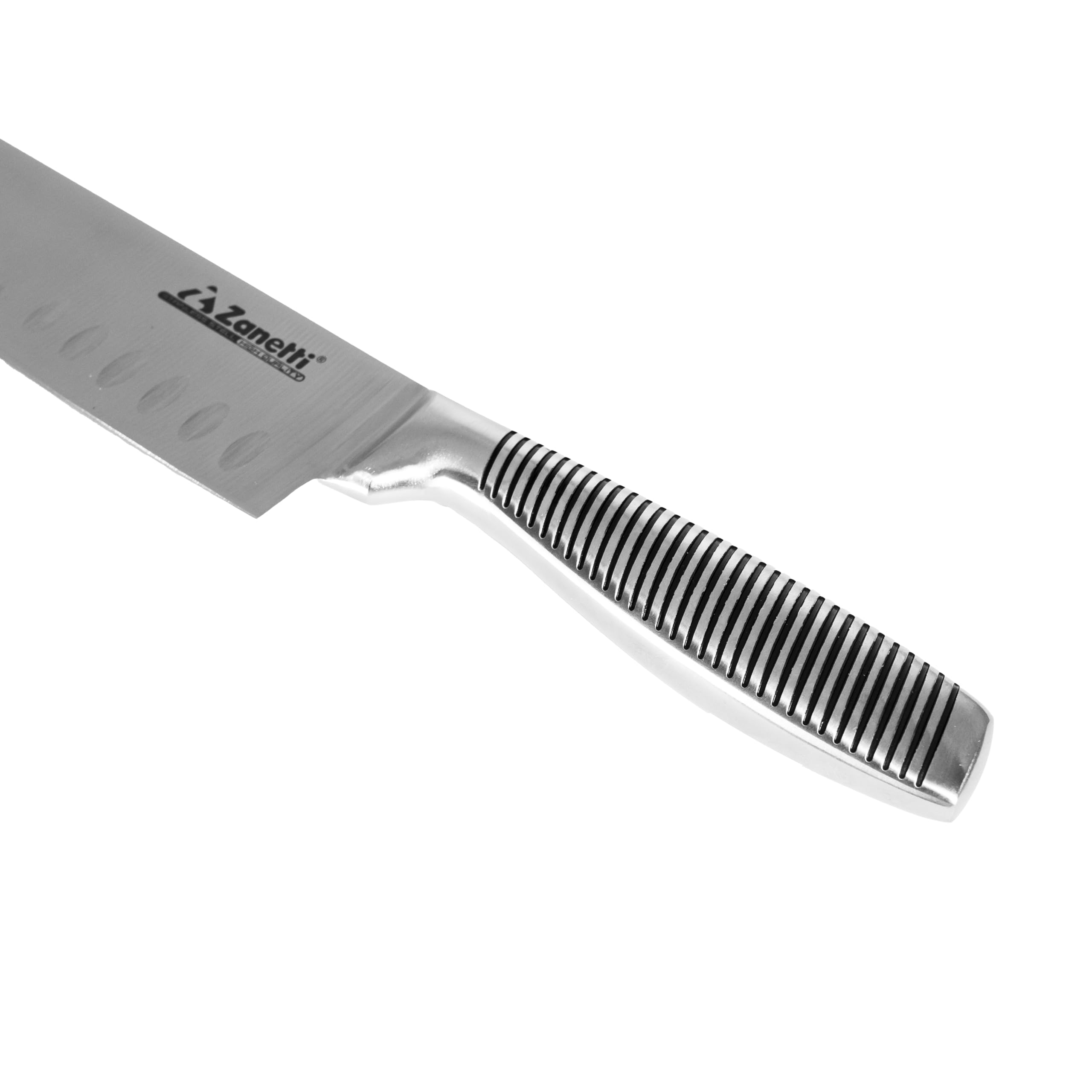 zanetti-ultra-coltello-santoku-18-cm-acciaio-inox-manico-acciaio image 6