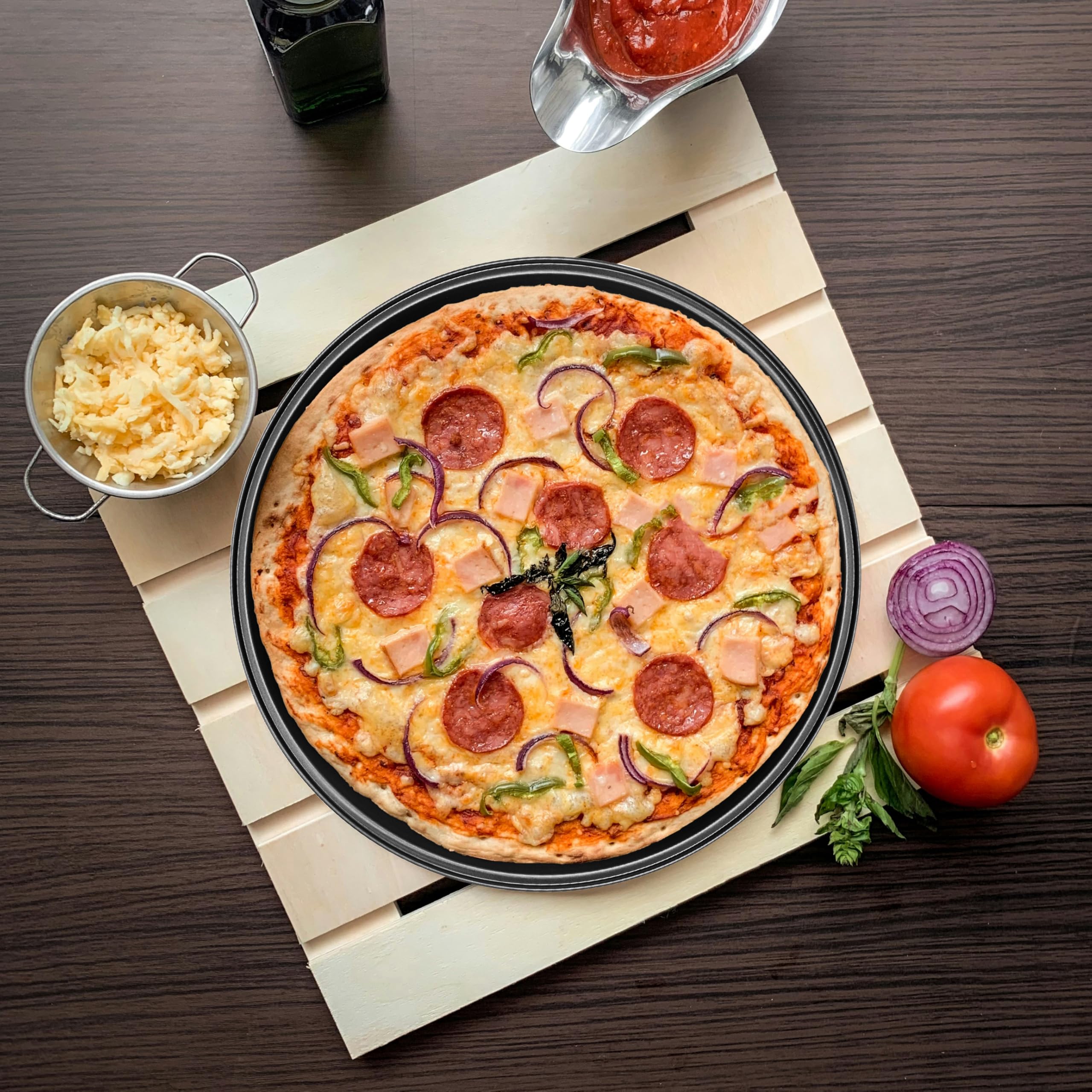 zanetti-teglia-pizza-rotonda-32-cm-in-carbon-steel-antiaderente-nero image 7