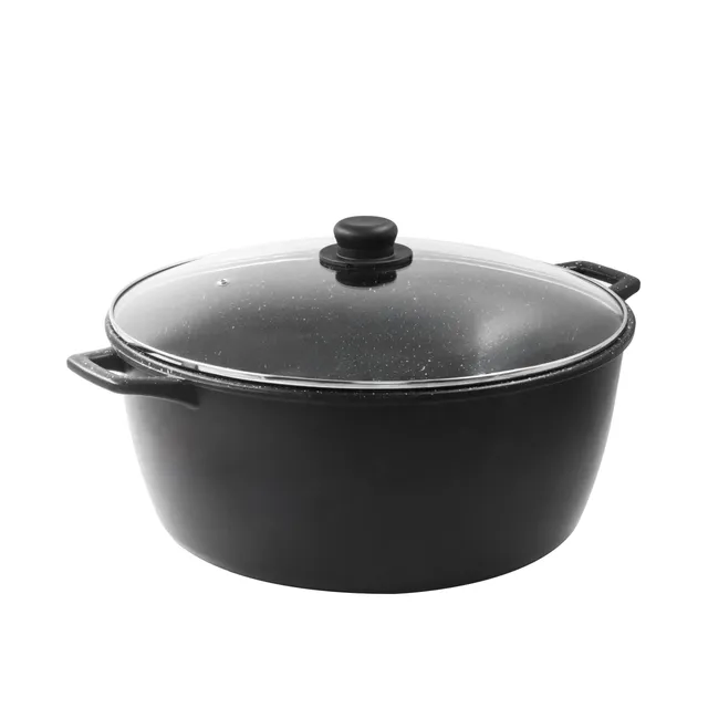 zanetti-casseruola-xl-chef-28-cm-pressofusa-antiaderente-con-coperchio image 1