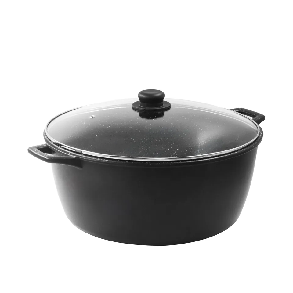 zanetti-casseruola-xl-chef-28-cm-pressofusa-antiaderente-con-coperchio image 1