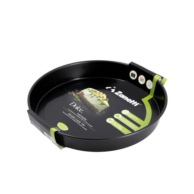 zanetti-tortiera-rotonda-antiaderente-diametro-28-cm-carbon-steel image 1