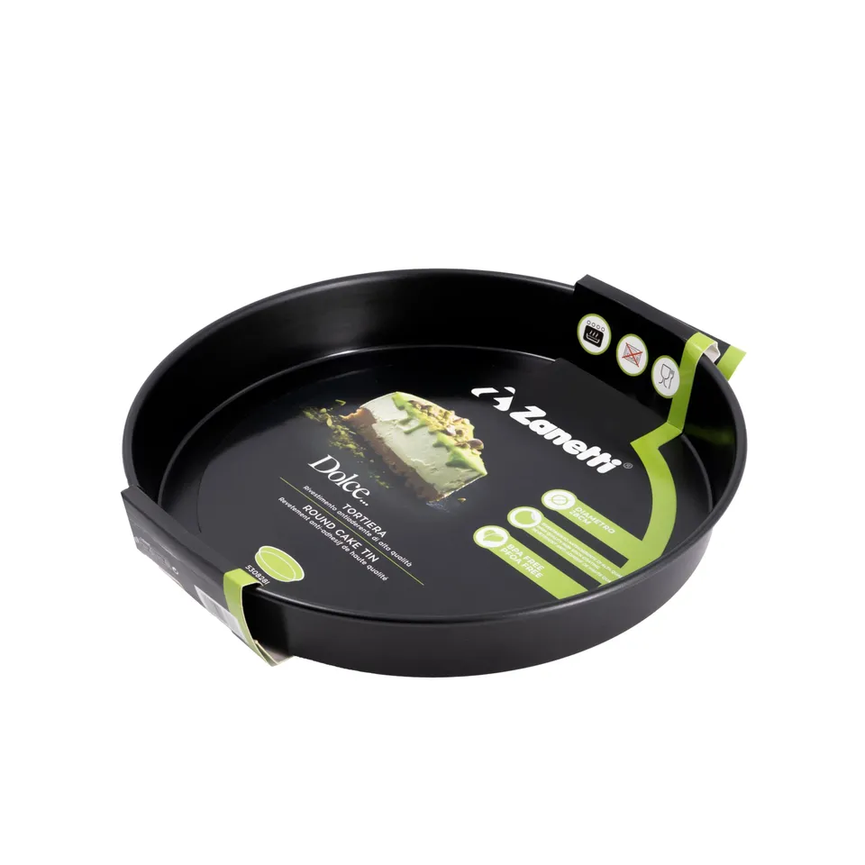 zanetti-tortiera-rotonda-antiaderente-diametro-28-cm-carbon-steel image 1