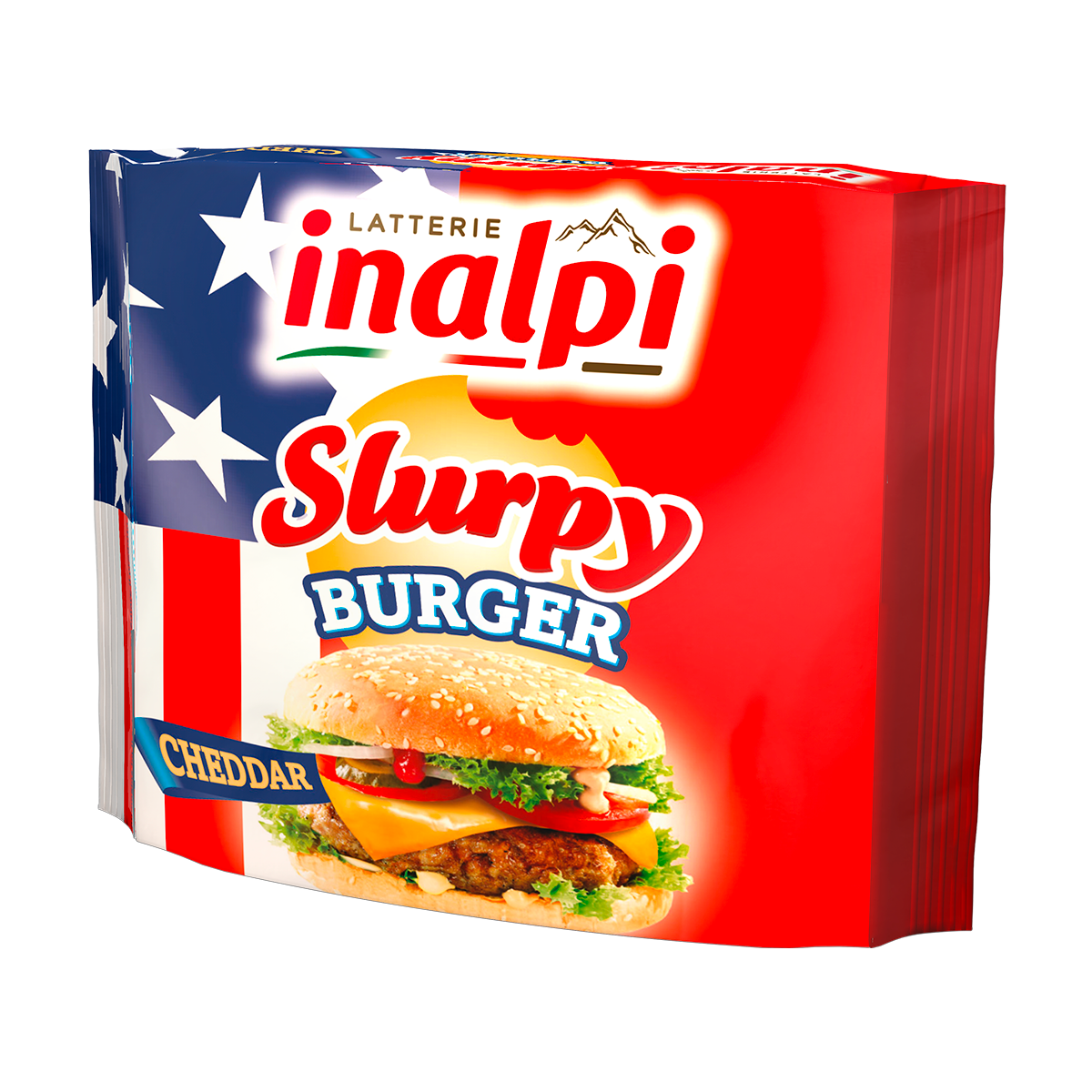 inalpi-slurpy-burger-al-cheddar-175g-fettine-di-formaggio-fuso image 1