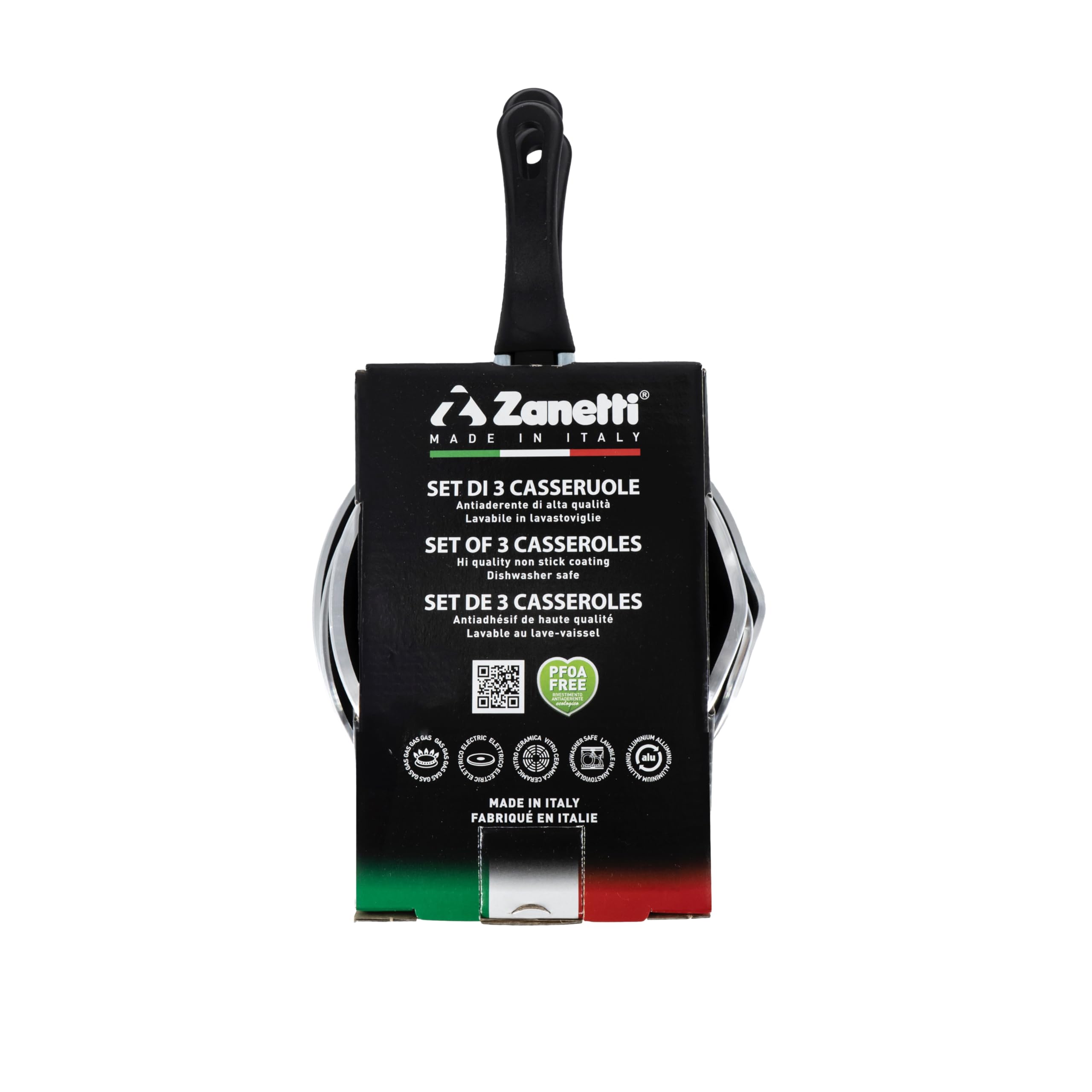 zanetti-tris-casseruole-antiaderenti-coniche-12-14-16-cm-in-alluminio-con-beccuc image 3