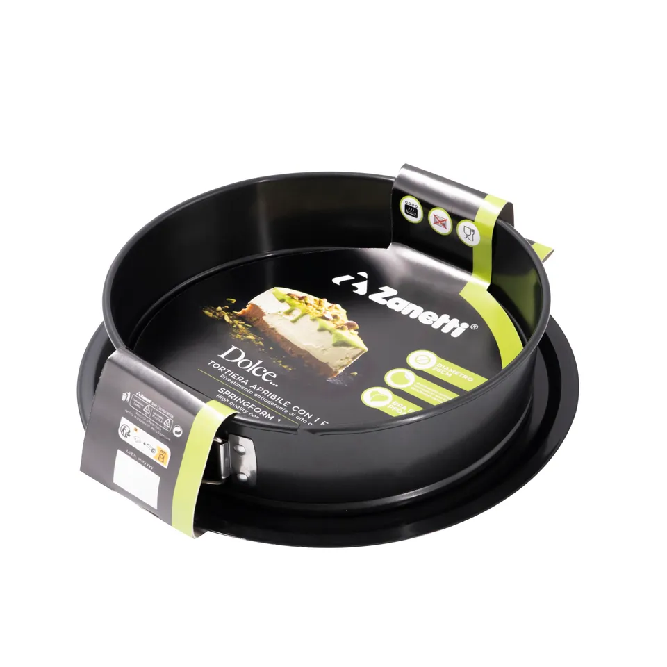 zanetti-tortiera-apribile-26-cm-con-fondo-estraibile-antiaderente-nera image 1