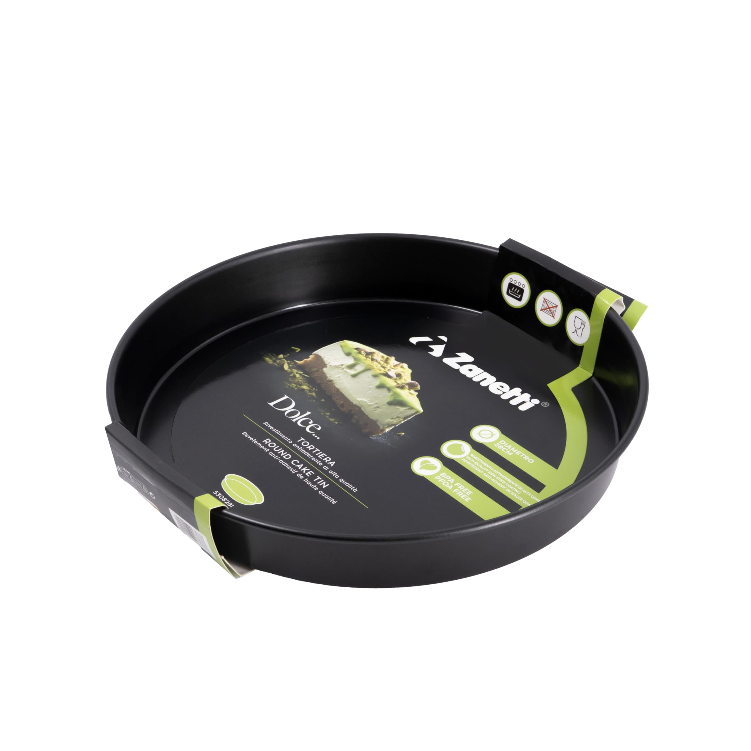 zanetti-tortiera-rotonda-antiaderente-diametro-28-cm-carbon-steel image 1
