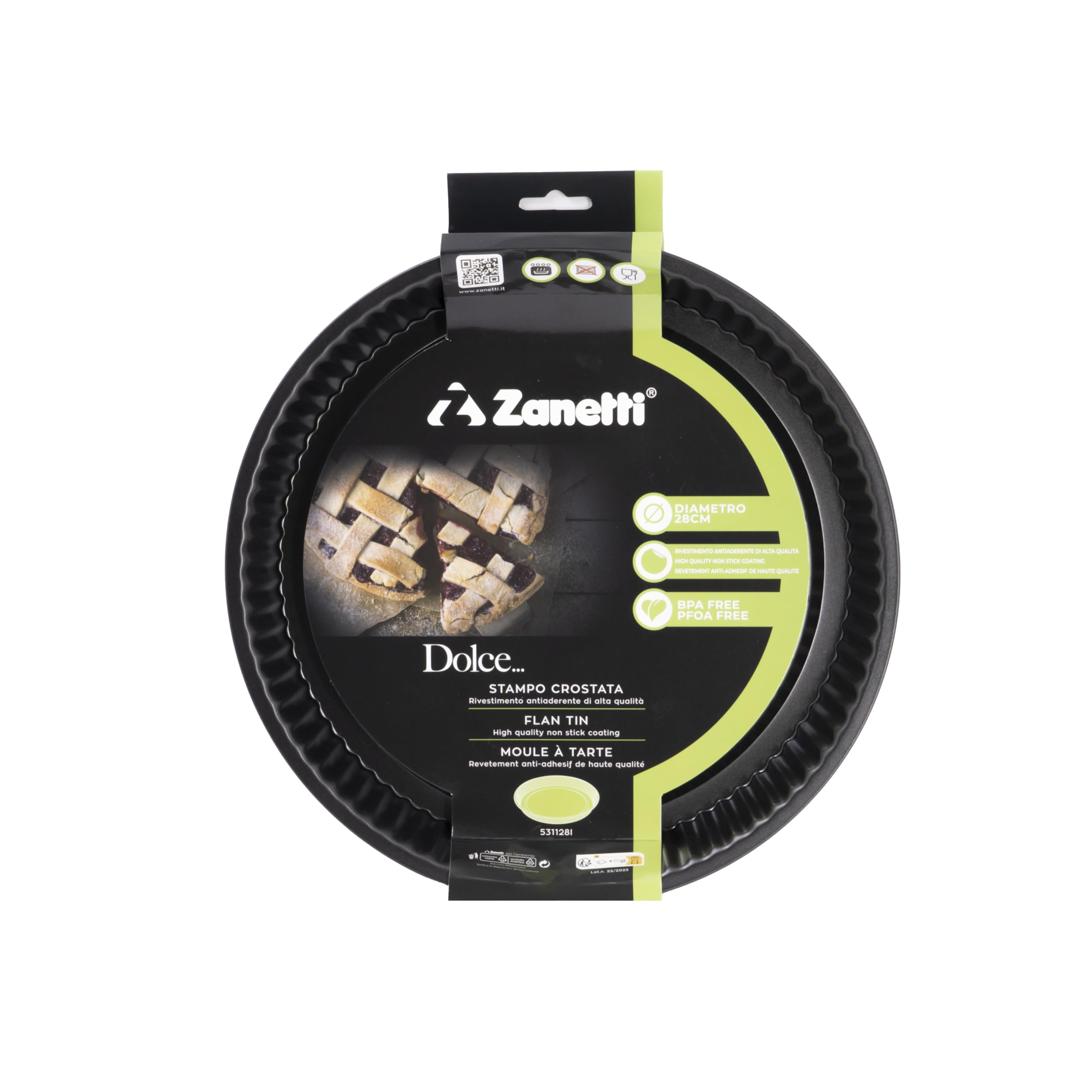 zanetti-stampo-crostata-28-cm-in-carbon-steel-antiaderente-nero image 2