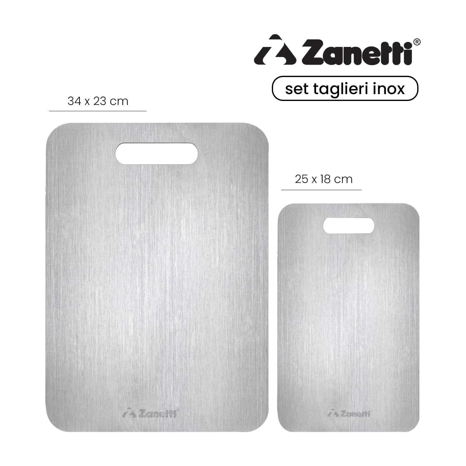 zanetti-set-2-taglieri-acciaio-inox-304-34x23-25x15-cm image 2