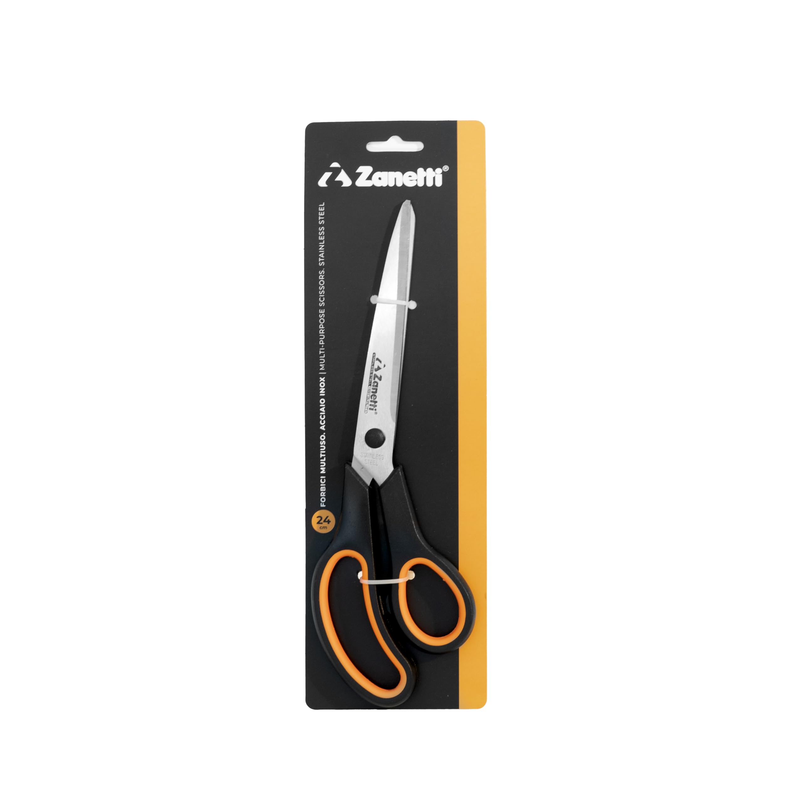 zanetti-forbici-multiuso-da-cucina-24-cm-in-acciaio-inox-con-manico-ergonomico-n image 2