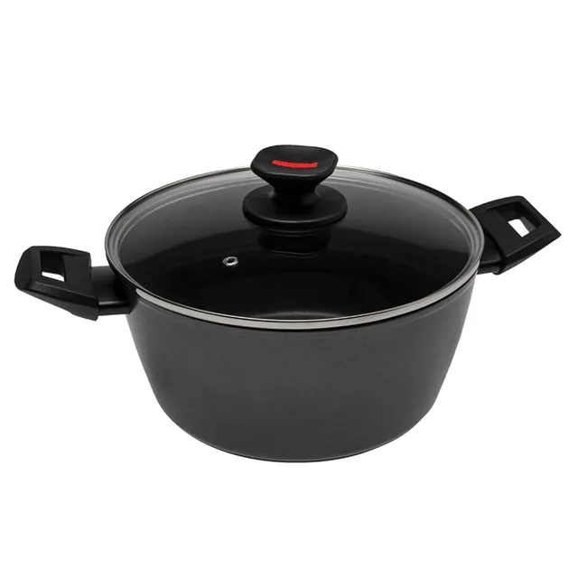 zanetti-evolution-casseruola-induzione-20-cm-antiaderente-con-coperchio-nera image 1