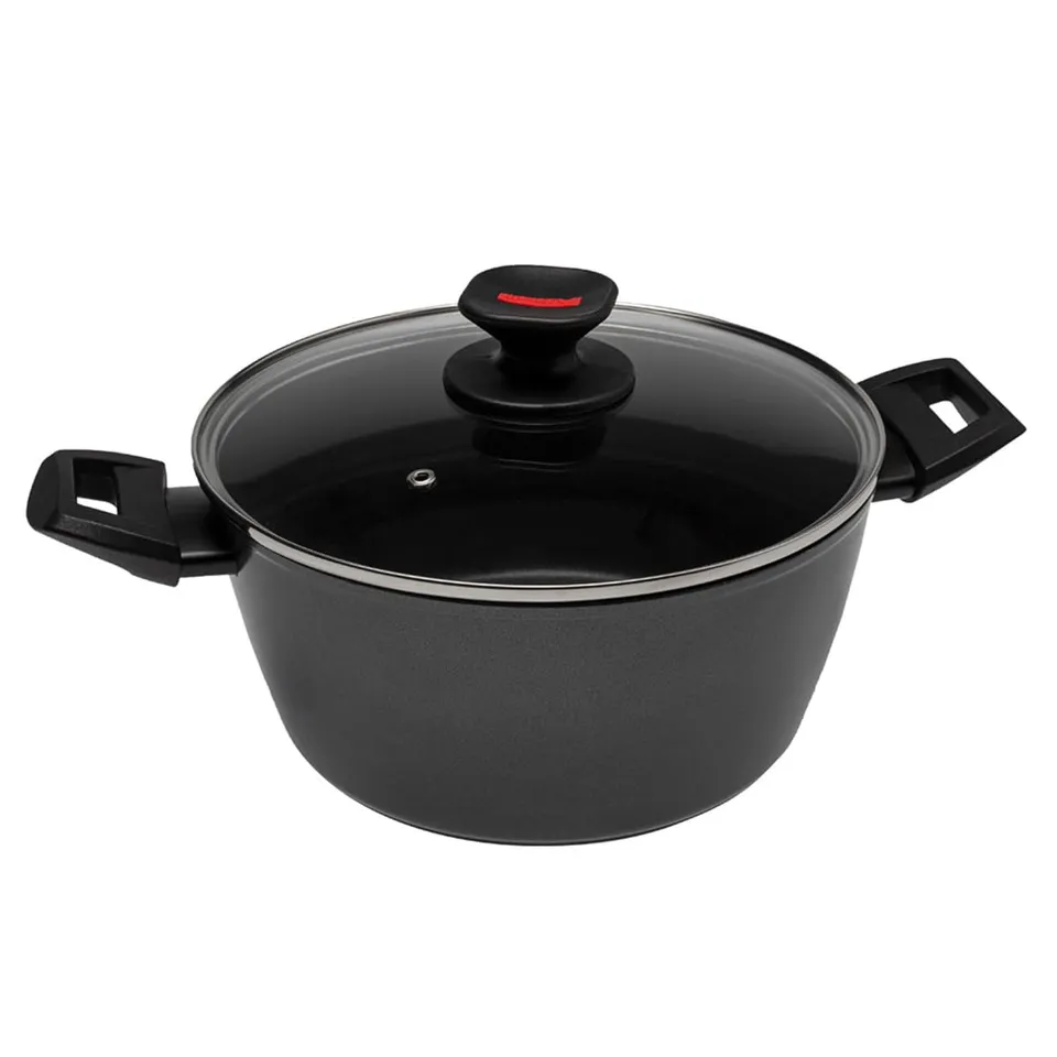 zanetti-evolution-casseruola-induzione-20-cm-antiaderente-con-coperchio-nera image 1