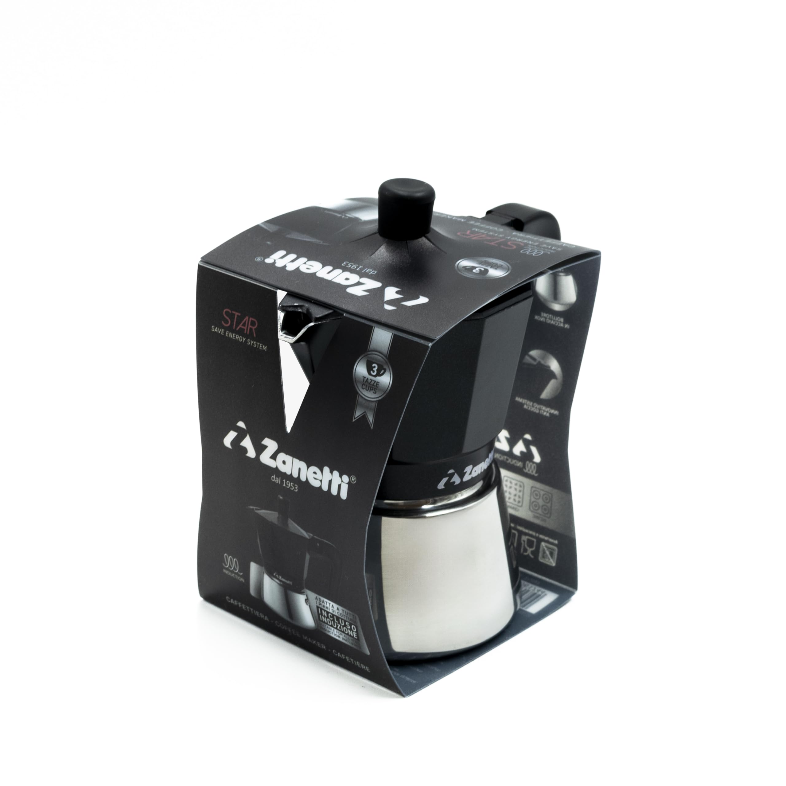 zanetti-star-caffettiera-moka-induzione-3-tazze-nera-inox image 5