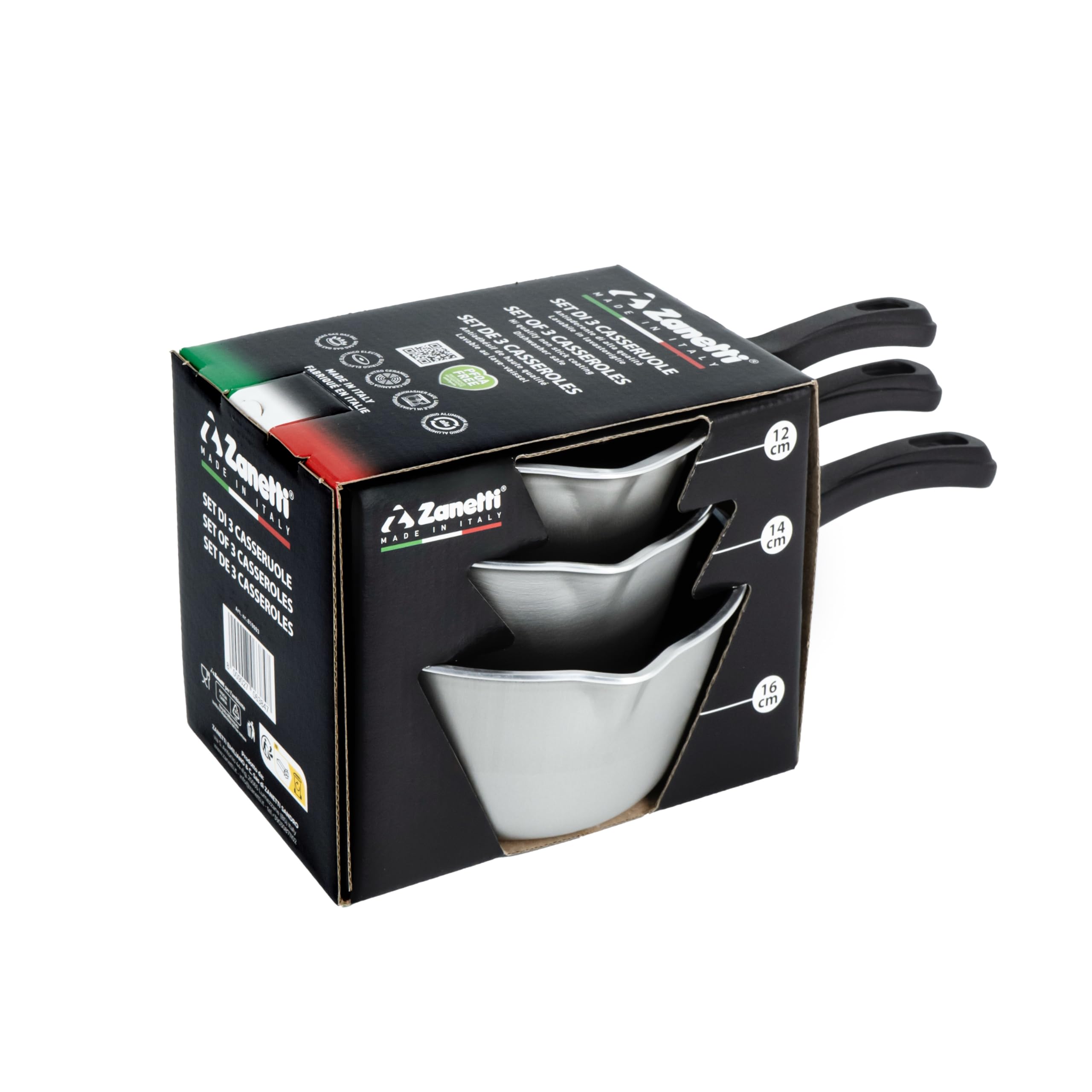 zanetti-tris-casseruole-antiaderenti-coniche-12-14-16-cm-in-alluminio-con-beccuc image 6