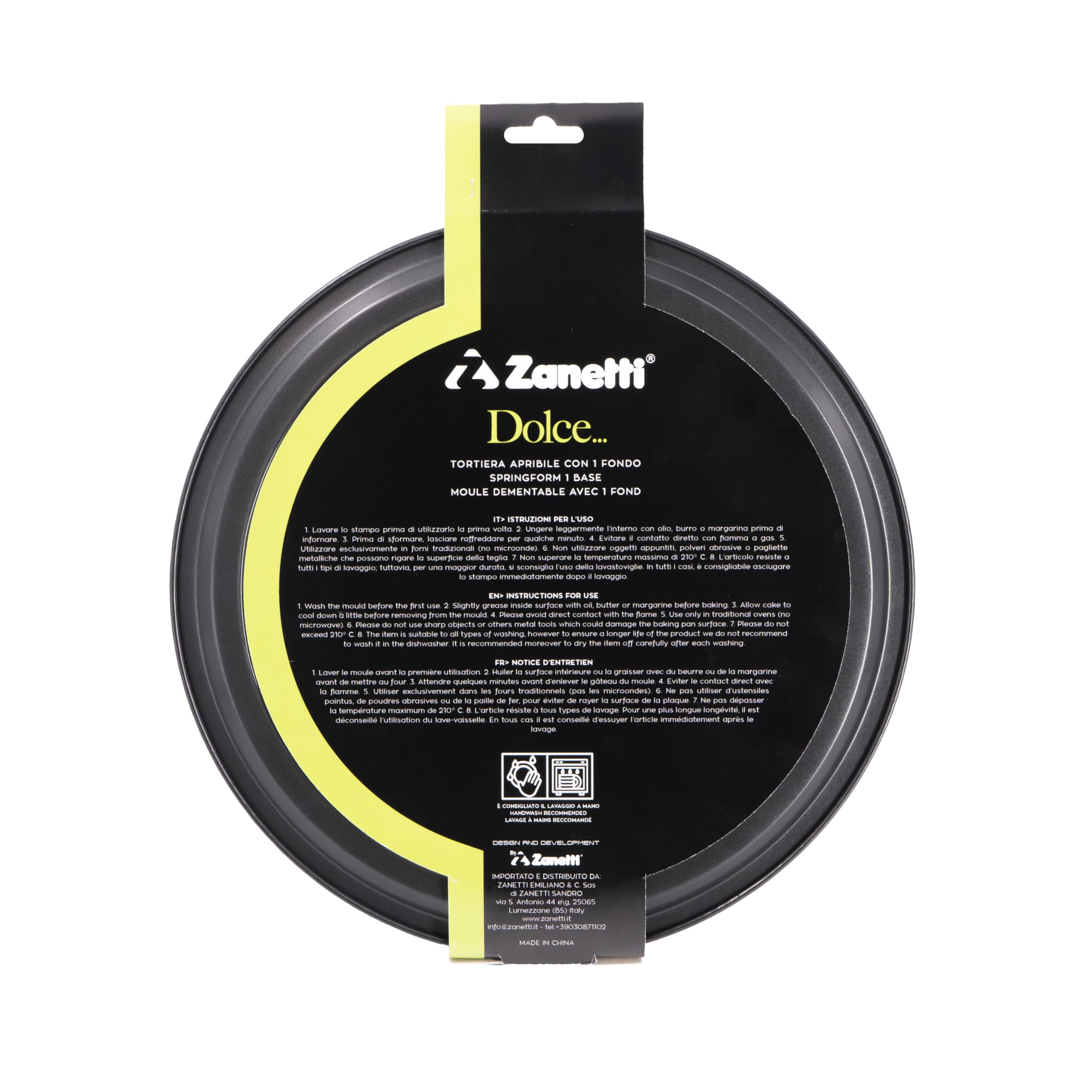 zanetti-tortiera-apribile-26-cm-con-fondo-estraibile-antiaderente-nera image 3