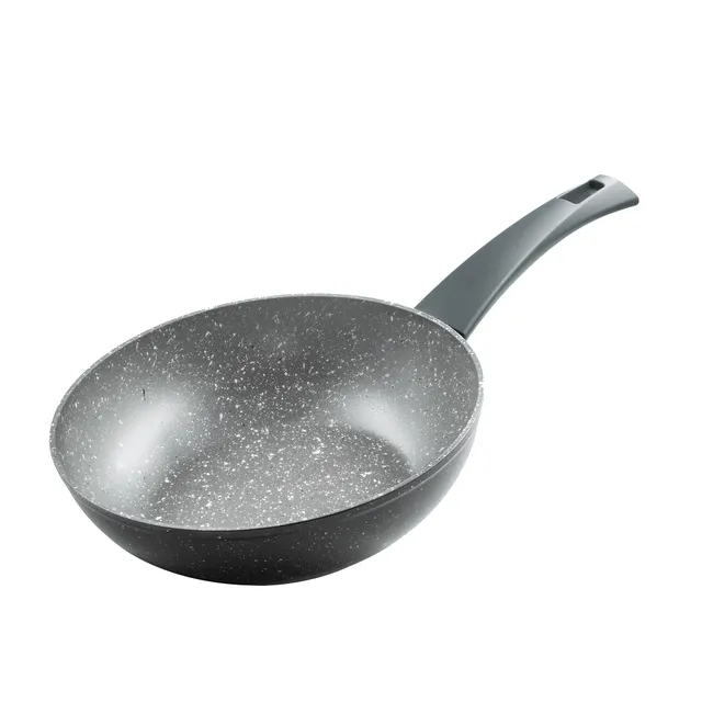 zanetti-durapietra-wok-antiaderente-24-cm-induzione-grigio image 1